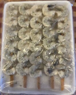 Shrimp Skewers- Garlic and Herb